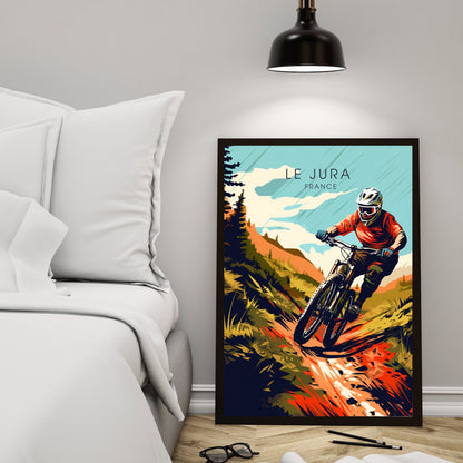 Affiche Le Jura | Affiche VTT | Affiche Vélo | Impression VTT