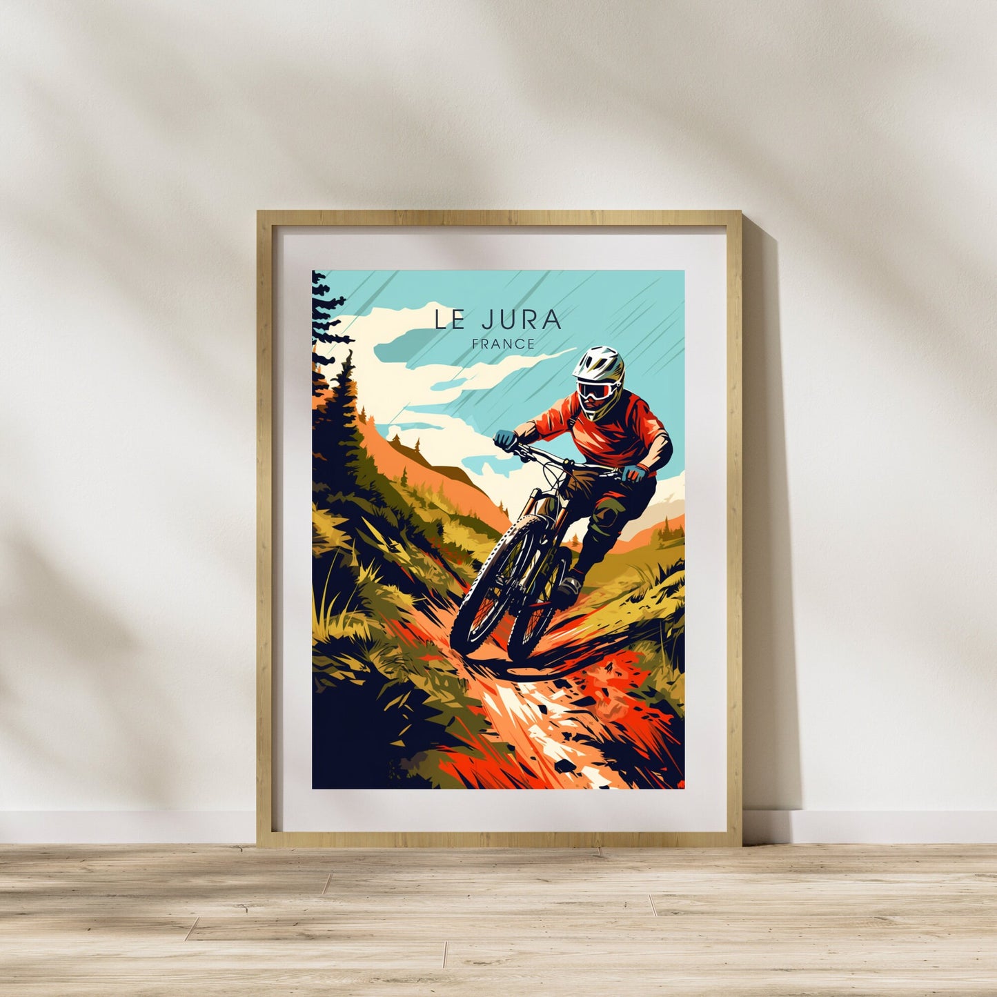 Affiche Le Jura | Affiche VTT | Affiche Vélo | Impression VTT