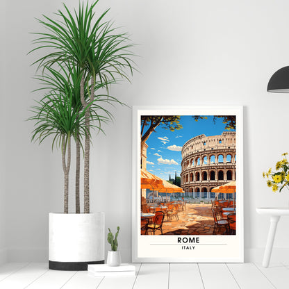 Affiche Rome | impression de voyage Rome | Impression Rome Colisée | Affiche Italie