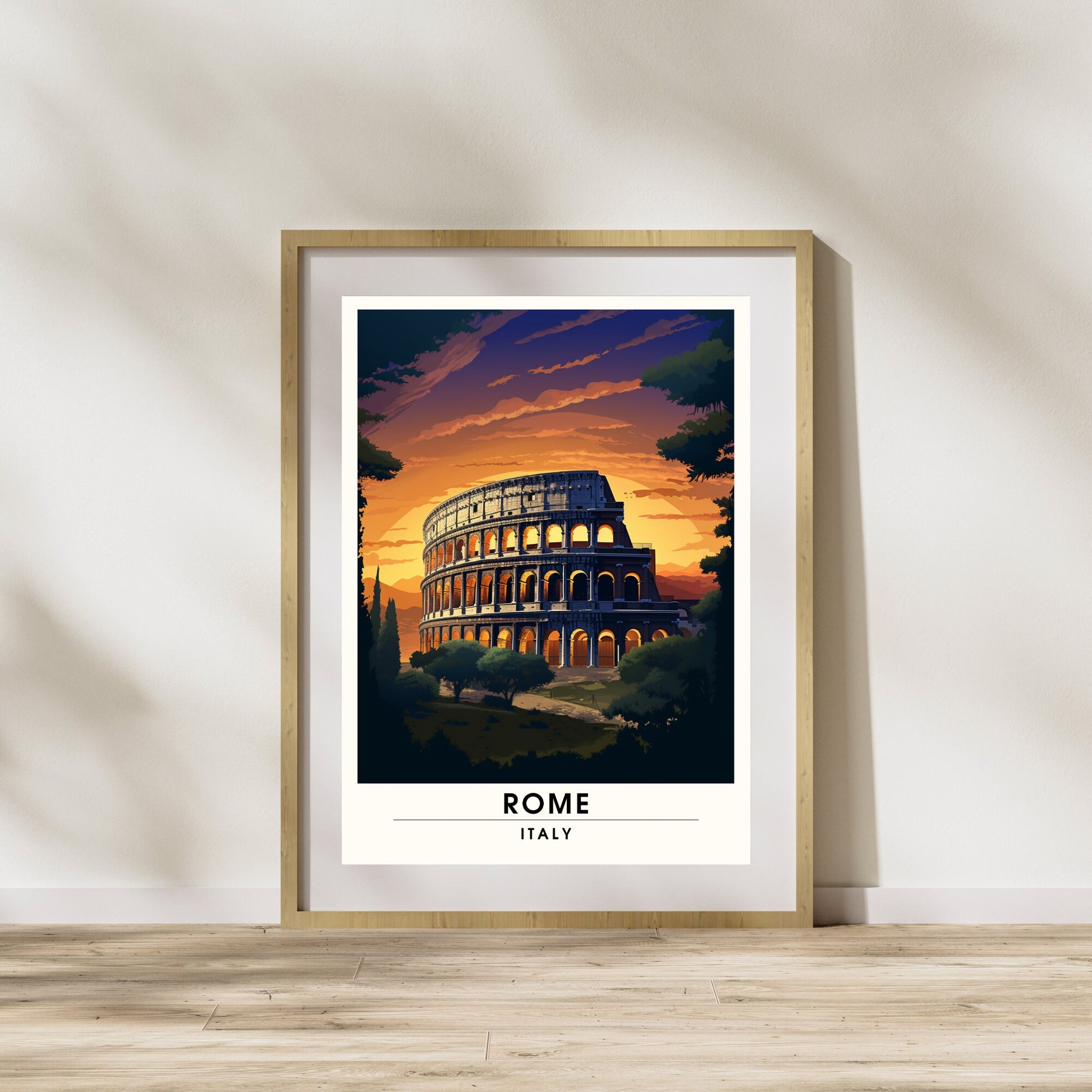 Affiche Rome | impression de voyage Rome | Impression Rome Colisée | Affiche Italie