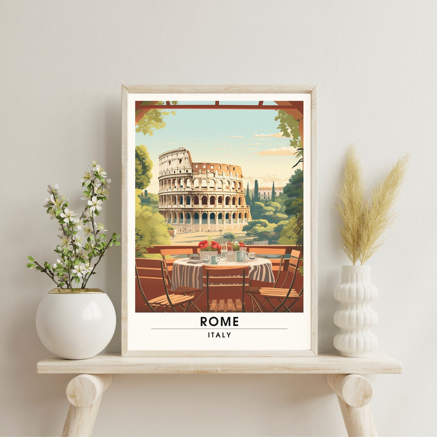 Affiche Rome | impression de voyage Rome | Impression Rome Colisée | Affiche Italie