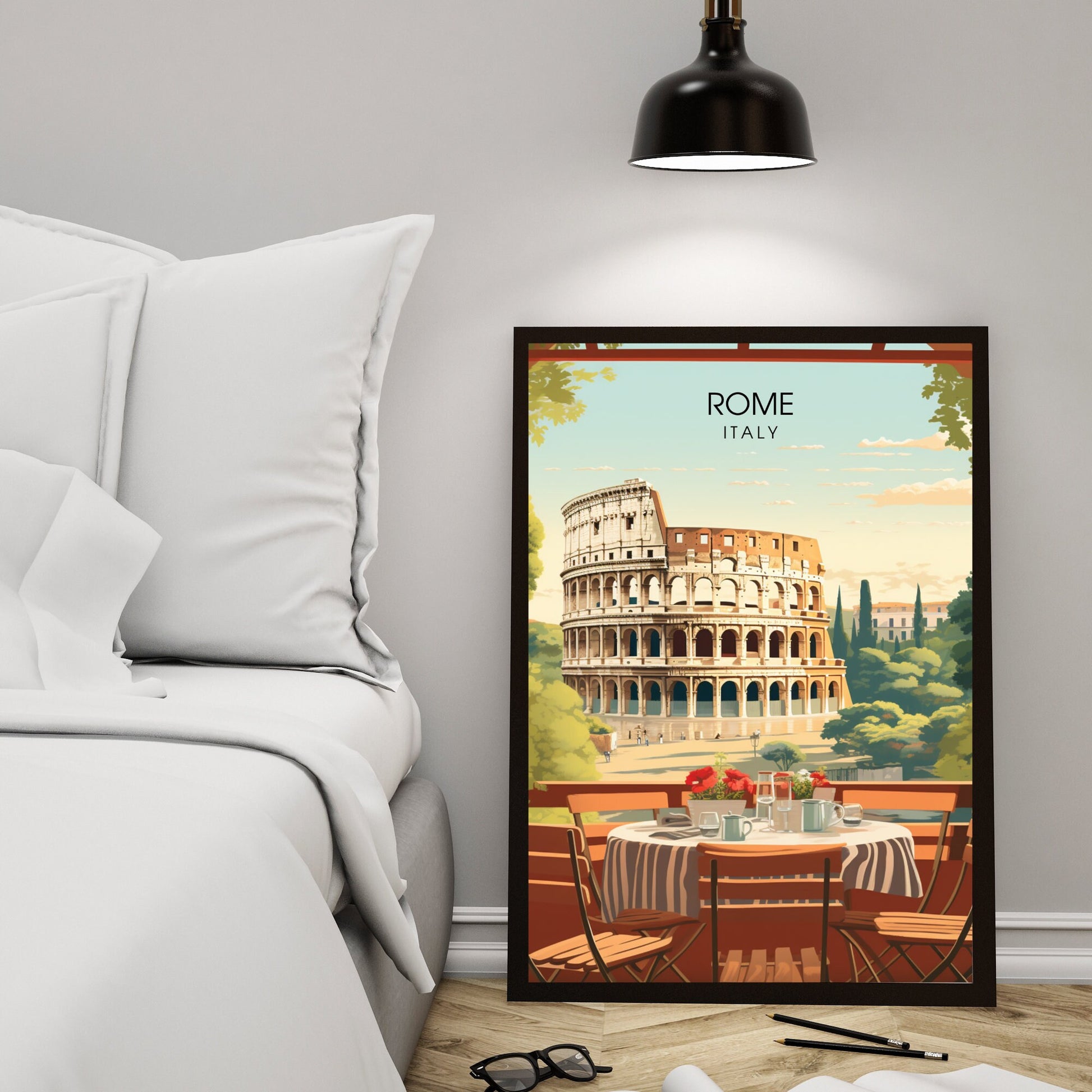 Affiche Rome | impression de voyage Rome | Impression Rome Colisée | Affiche Italie