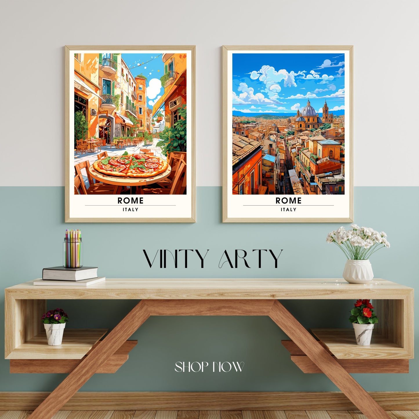 Affiche Rome | impression de voyage Rome | Impression Rome | Affiche Italie | Affiche Restaurent