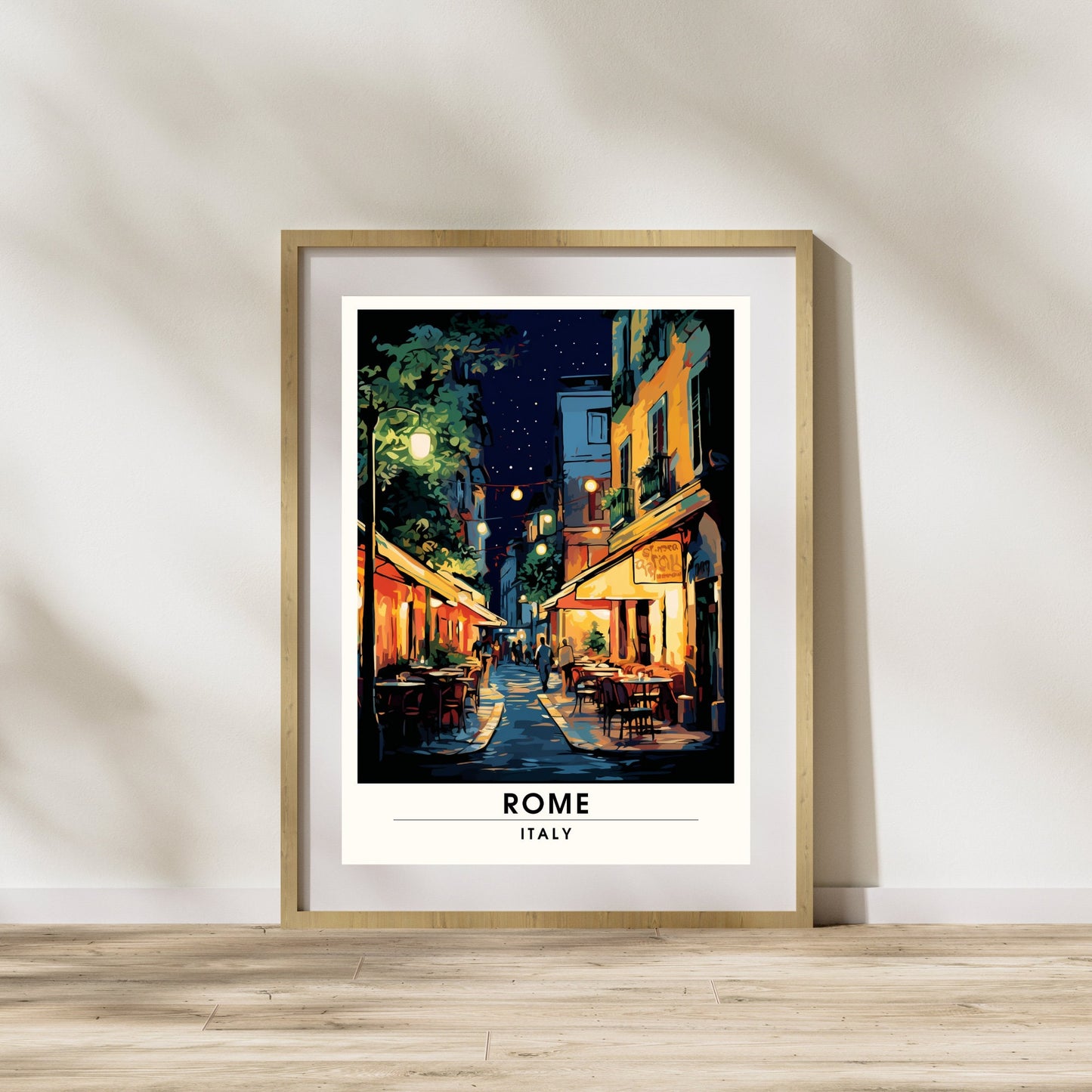 Affiche Rome | impression de voyage Rome | Impression Rome | Affiche Italie | Rome la nuit