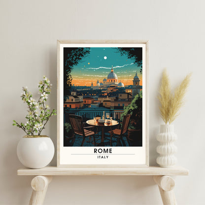 Affiche Rome | impression de voyage Rome | Impression Rome | Affiche Italie | Rome la nuit