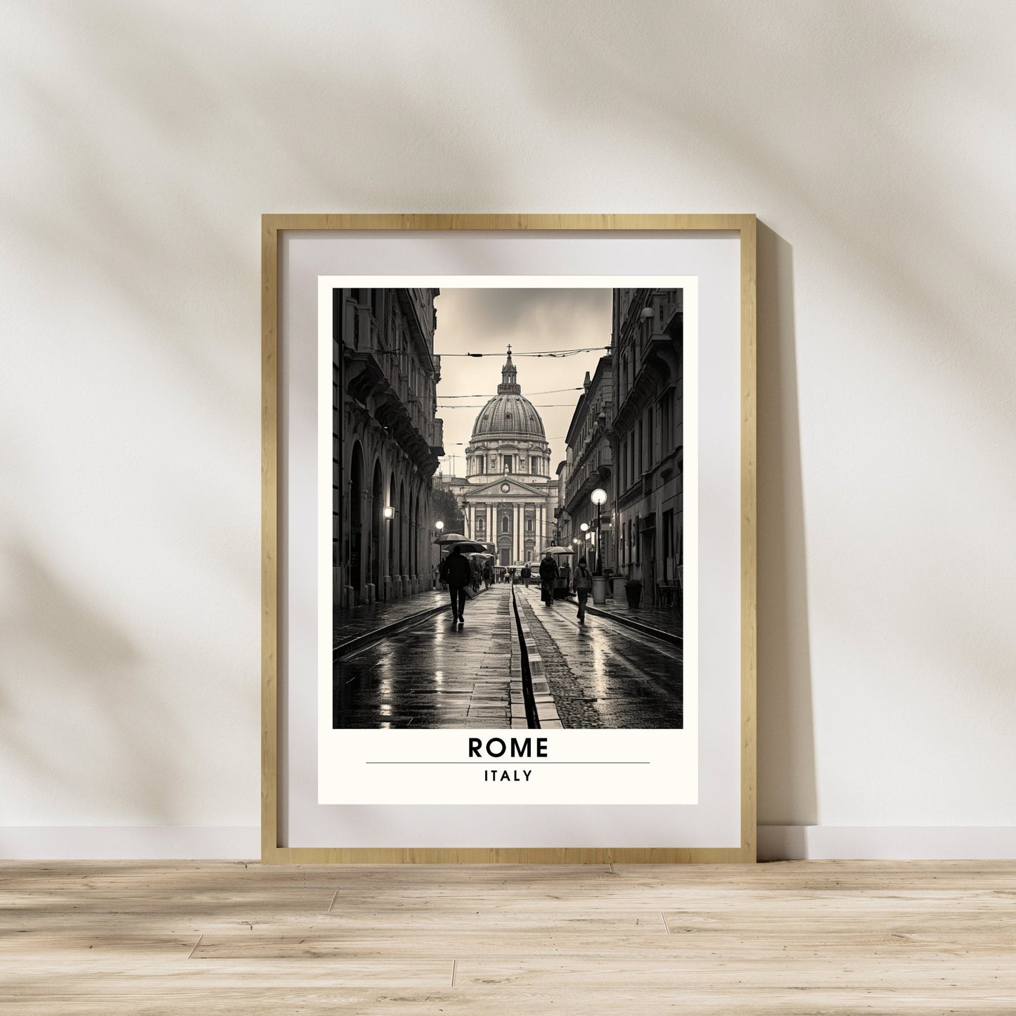 Affiche Rome | impression de voyage Rome | Impression Rome | Affiche Italie | Rome noir et blanc