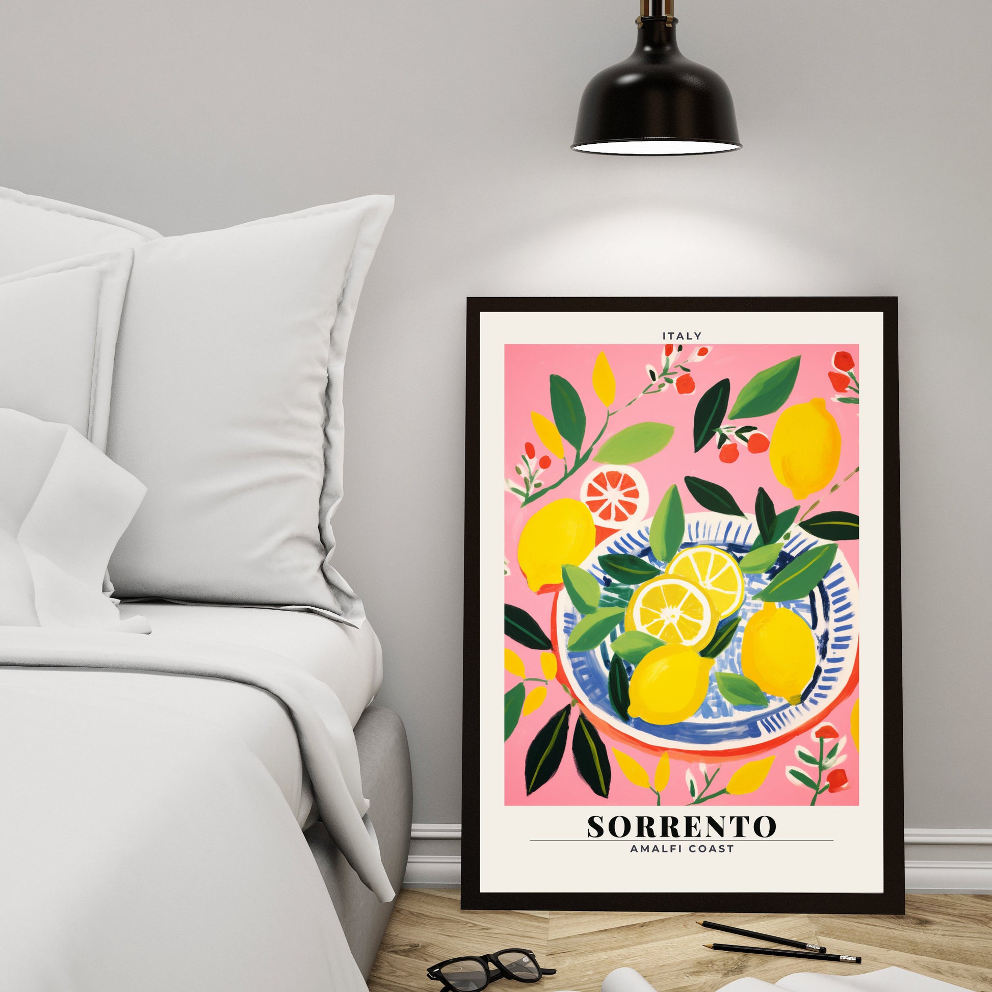 Affiche Sorrento Lemon Amalfi | Art mural | Affiche de cuisine | impression de cuisine Italie | affiche Amalfi