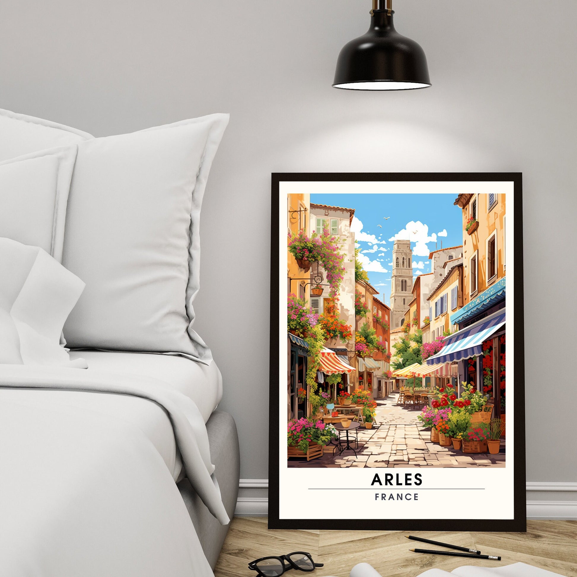 Affiche Arles | Impression Arles | affiche de voyage Arles, France | Affiche Provence