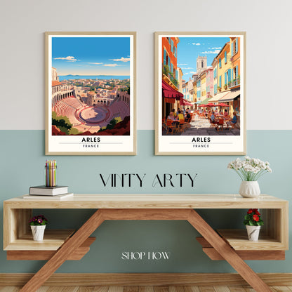 Affiche Arles | Impression Arles | affiche de voyage Arles, France | Affiche Provence