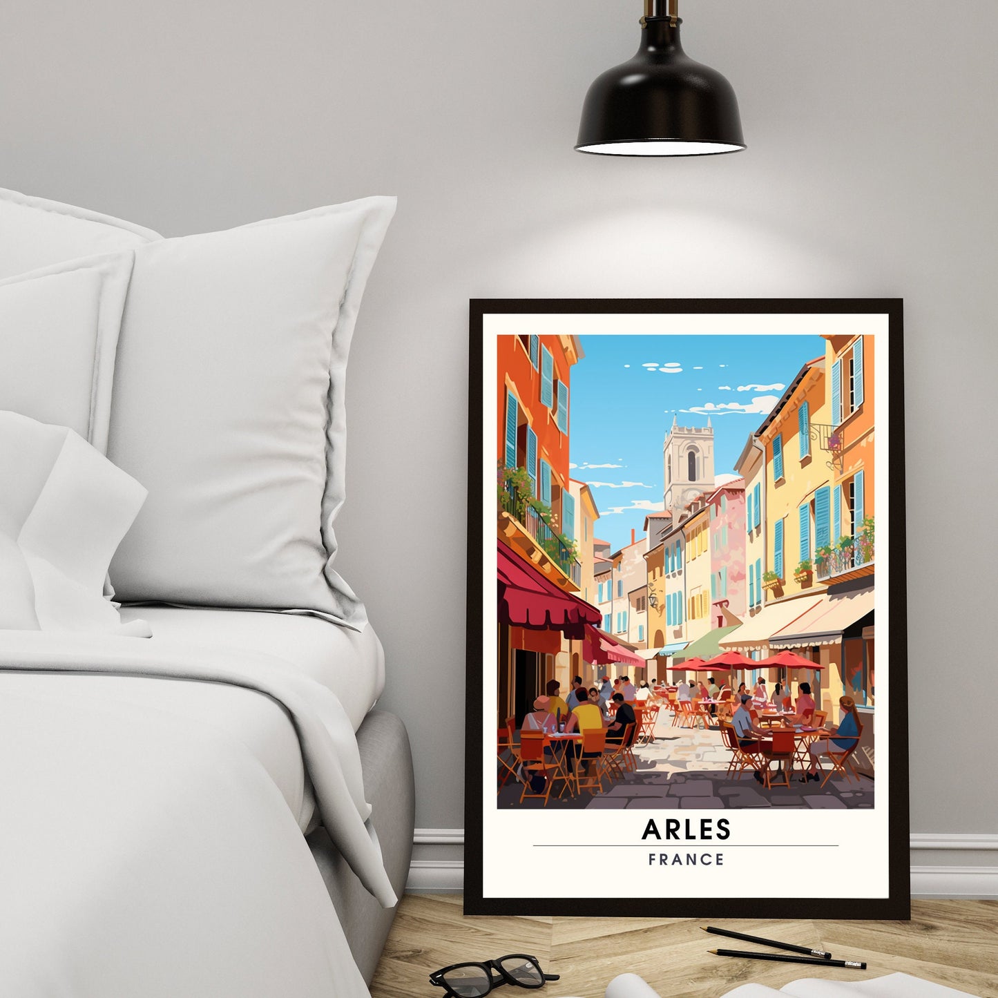 Affiche Arles | Impression Arles | affiche de voyage Arles, France | Affiche Provence