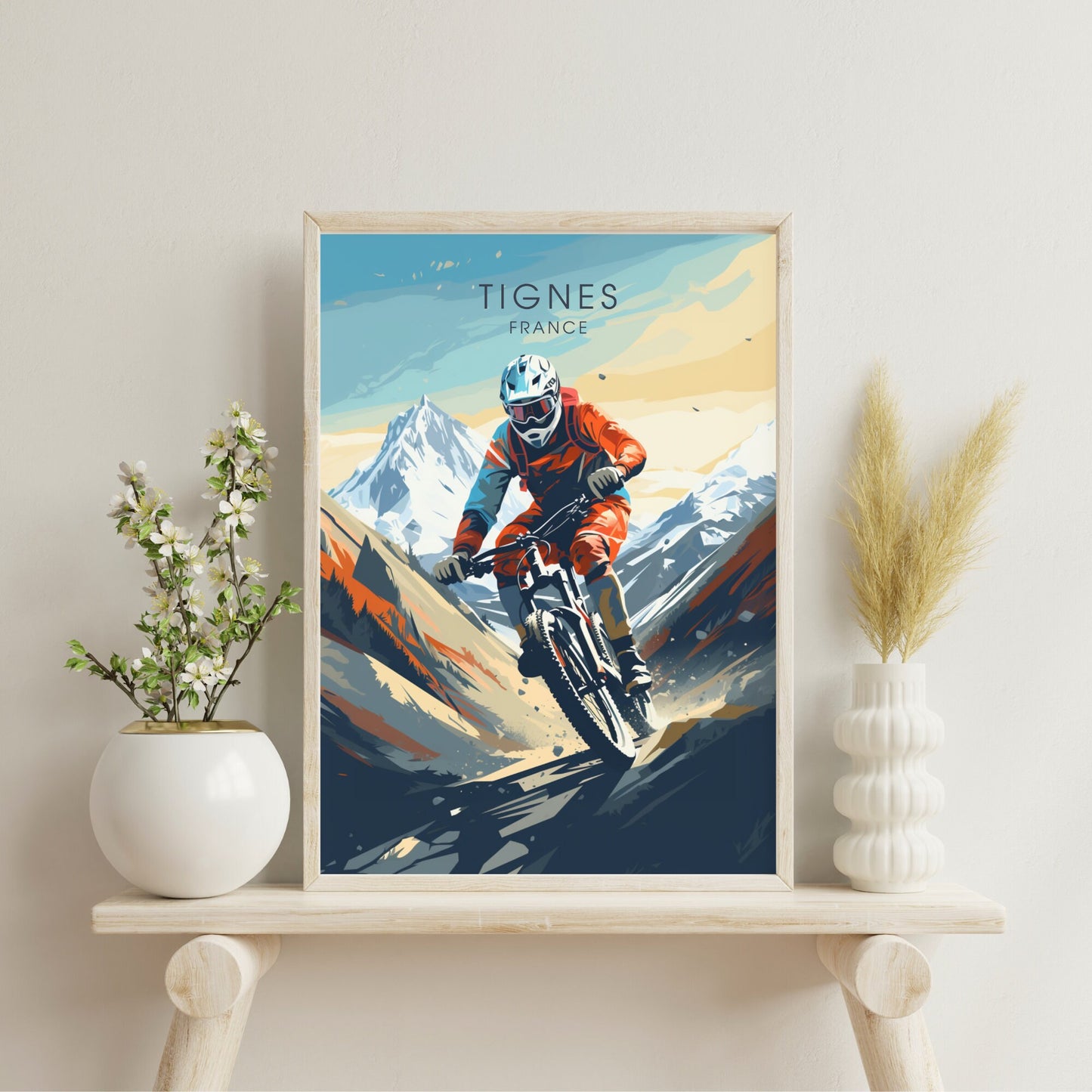 Affiche Tignes | Affiche VTT | Affiche Vélo | Impression VTT