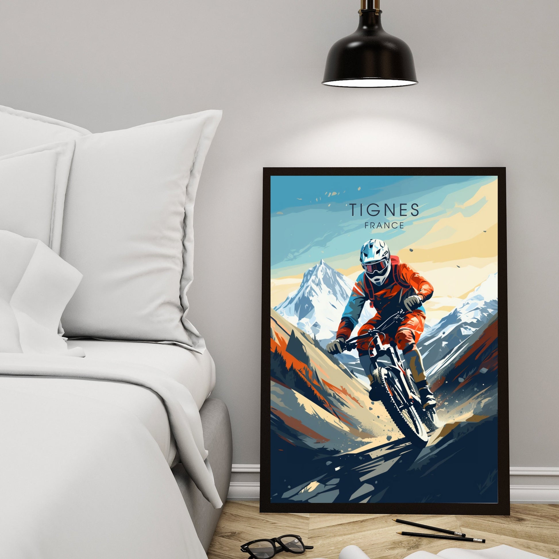 Affiche Tignes | Affiche VTT | Affiche Vélo | Impression VTT