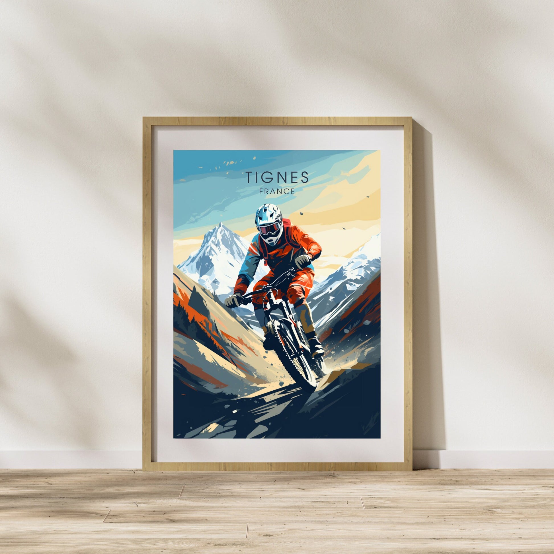 Affiche Tignes | Affiche VTT | Affiche Vélo | Impression VTT