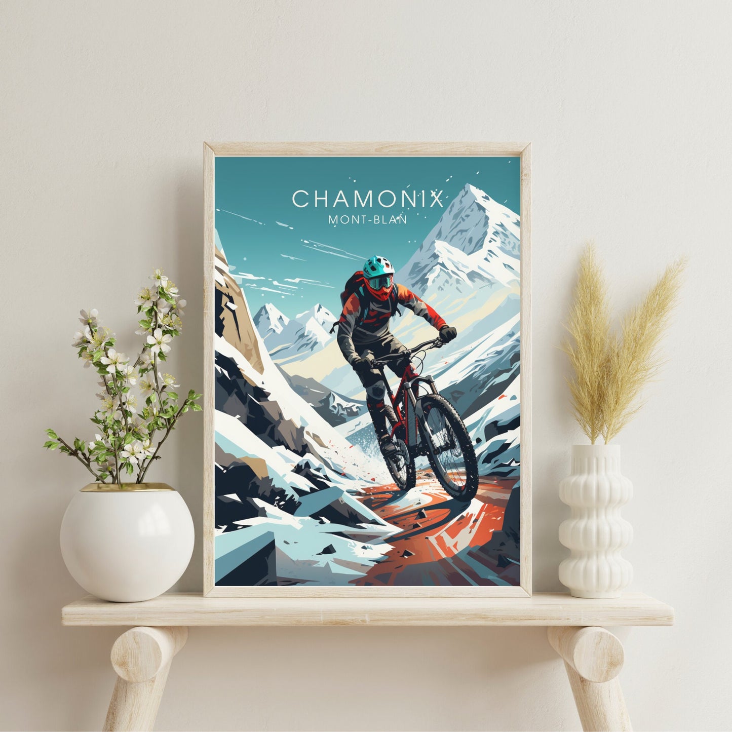 Affiche Chamonix | Affiche VTT | Affiche Vélo | Impression VTT