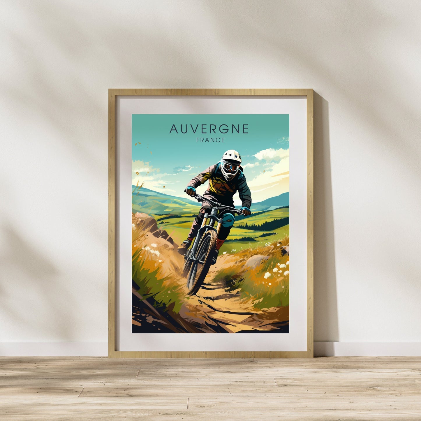 Affiche Auvergne | Affiche VTT | Affiche Vélo | Impression VTT