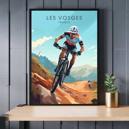 Affiche Les Vosges | Affiche VTT | Affiche Vélo | Impression VTT