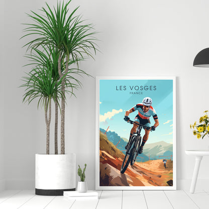 Affiche Les Vosges | Affiche VTT | Affiche Vélo | Impression VTT