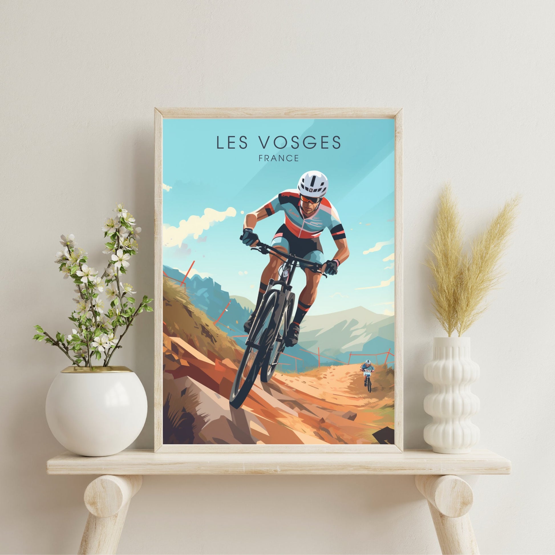 Affiche Les Vosges | Affiche VTT | Affiche Vélo | Impression VTT