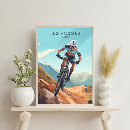 Affiche Les Vosges | Affiche VTT | Affiche Vélo | Impression VTT