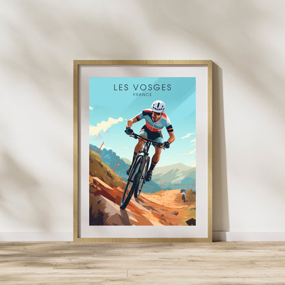 Affiche Les Vosges | Affiche VTT | Affiche Vélo | Impression VTT