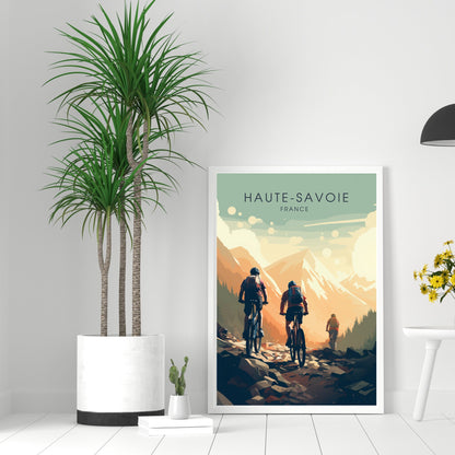 Affiche Haute-Savoie | Affiche VTT | Affiche Vélo | Impression VTT