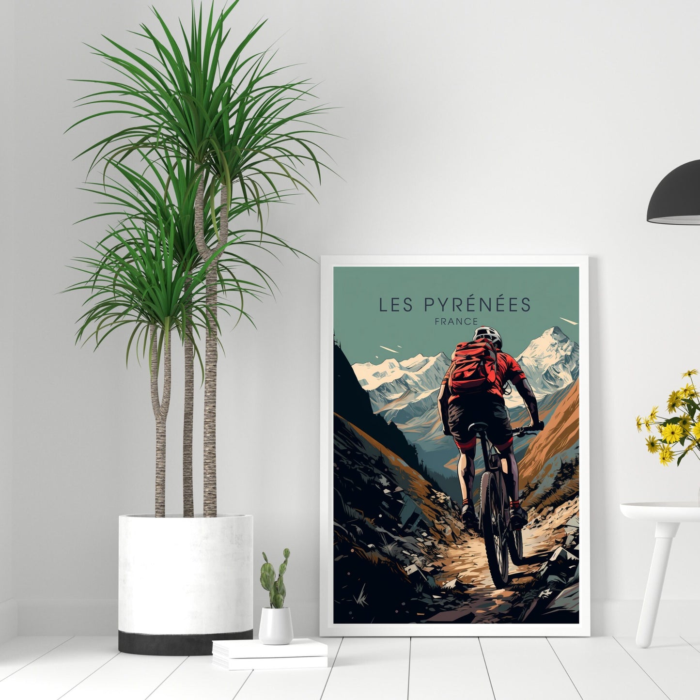 Affiche les Pyrénées | Affiche VTT | Affiche Vélo | Impression VTT