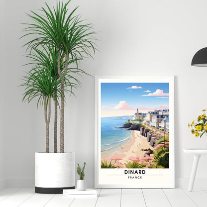 Impression Dinard | Affiche de Voyage Dinard | Impression de Voyage Dinard, France | affiche Bretagne