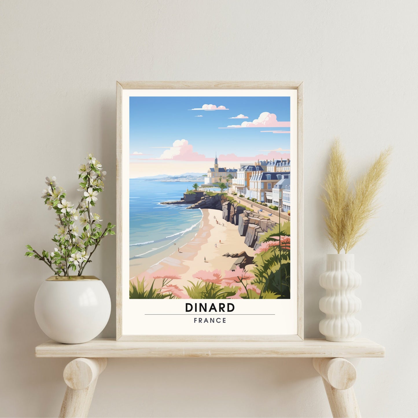 Impression Dinard | Affiche de Voyage Dinard | Impression de Voyage Dinard, France | affiche Bretagne