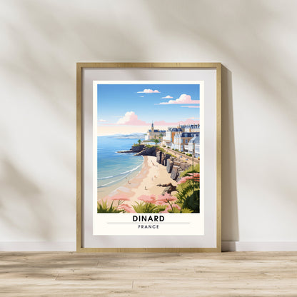 Impression Dinard | Affiche de Voyage Dinard | Impression de Voyage Dinard, France | affiche Bretagne