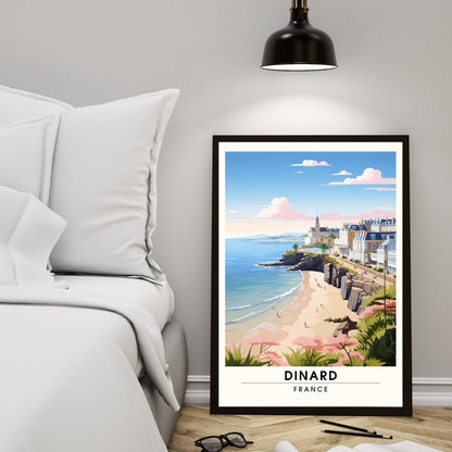 Impression Dinard | Affiche de Voyage Dinard | Impression de Voyage Dinard, France | affiche Bretagne