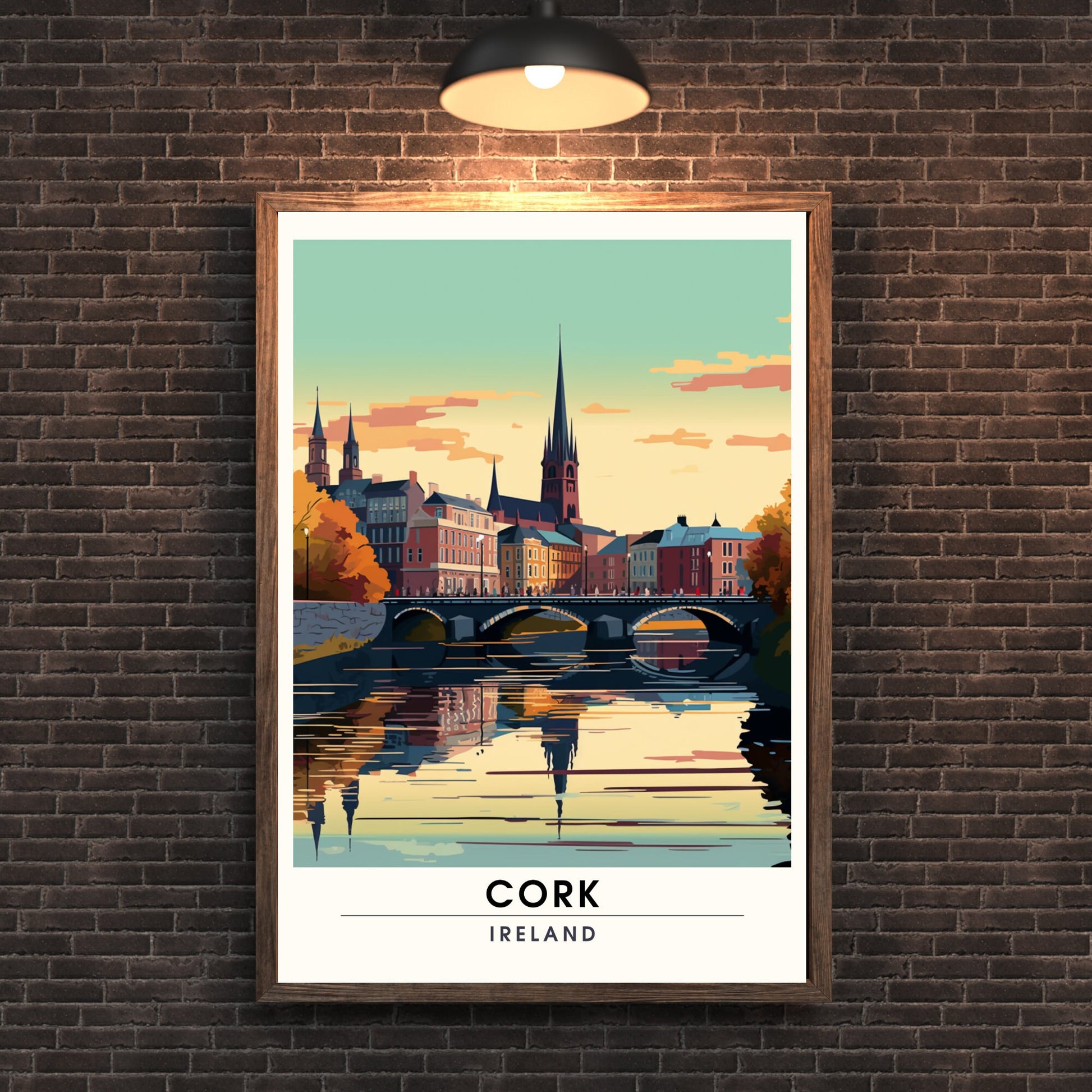 Impression Cork | Affiche de voyage Cork, Irlande | Affiche de voyage Cork