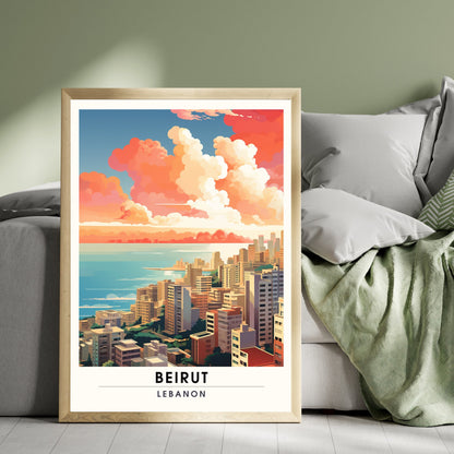 Impression Beyrouth| Affiche de voyage Beyrouth, Liban| Affiche de voyage Beyrouth | Affiche Beyrouth