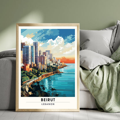 Impression Beyrouth| Affiche de voyage Beyrouth, Liban| Affiche de voyage Beyrouth | Affiche Beyrouth