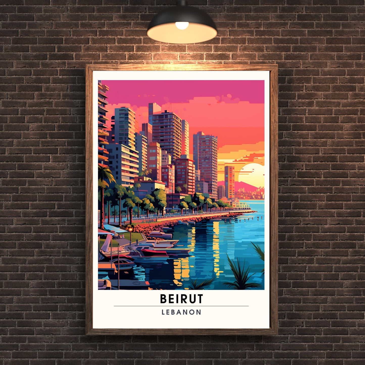 Impression Beyrouth| Affiche de voyage Beyrouth, Liban| Affiche de voyage Beyrouth | Affiche Beyrouth