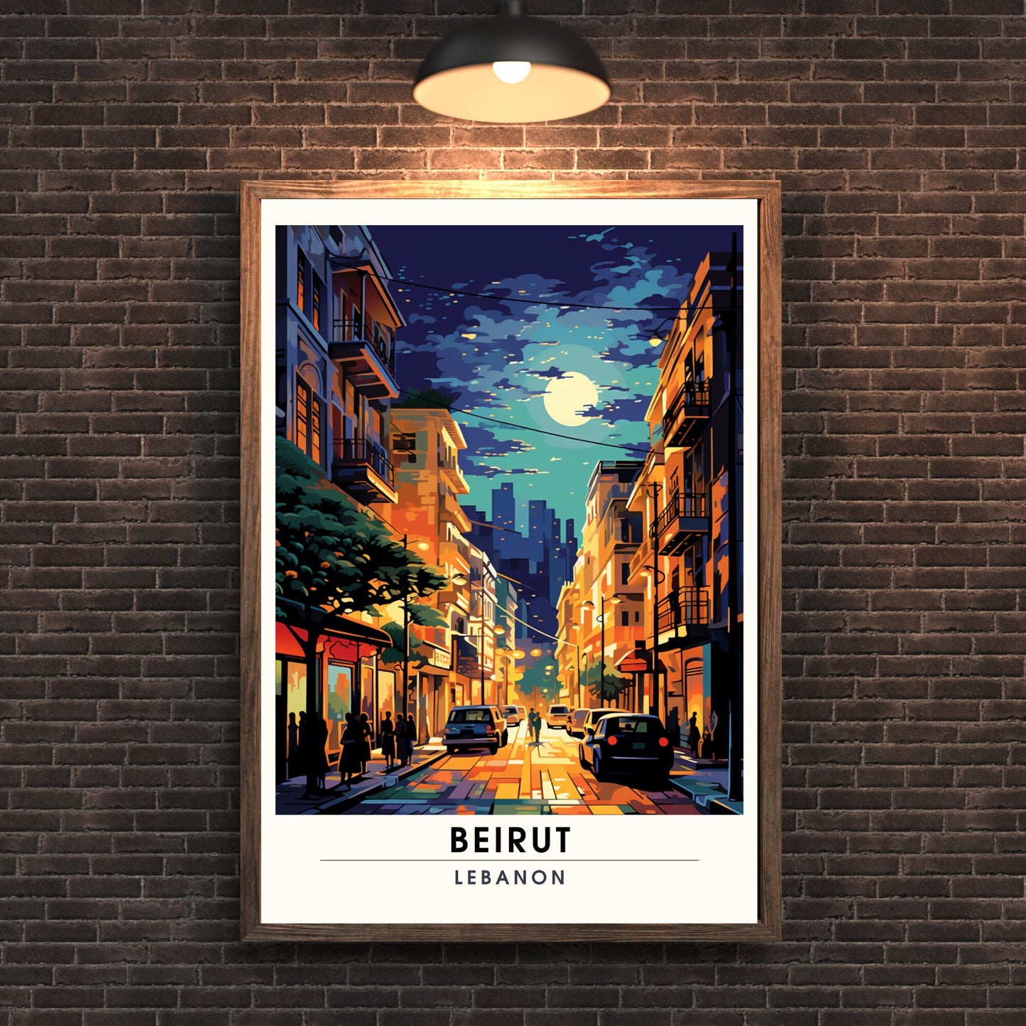 Impression Beyrouth| Affiche de voyage Beyrouth, Liban| Affiche de voyage Beyrouth | Affiche Beyrouth