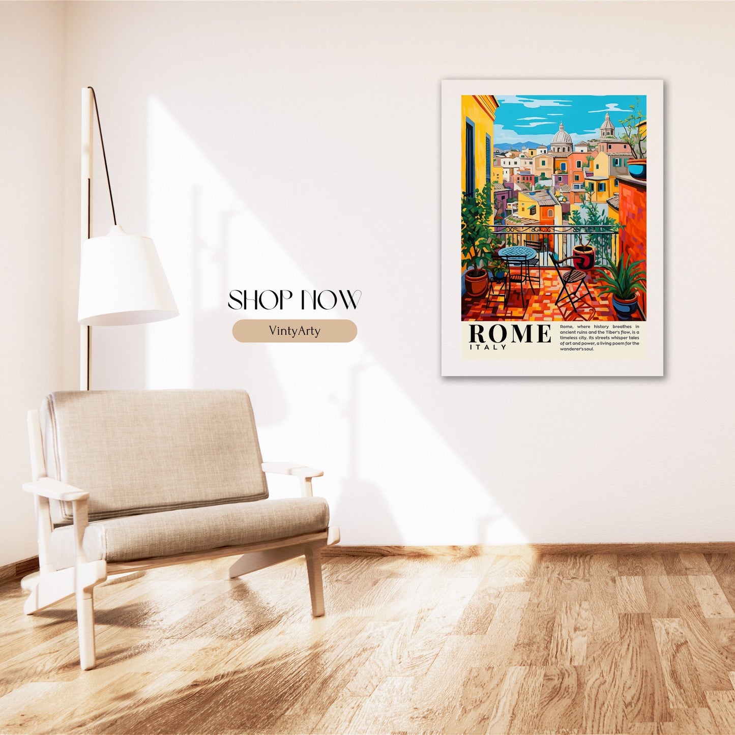 Affiche Rome | impression de voyage Rome | Impression Rome Colisée | Affiche Italie