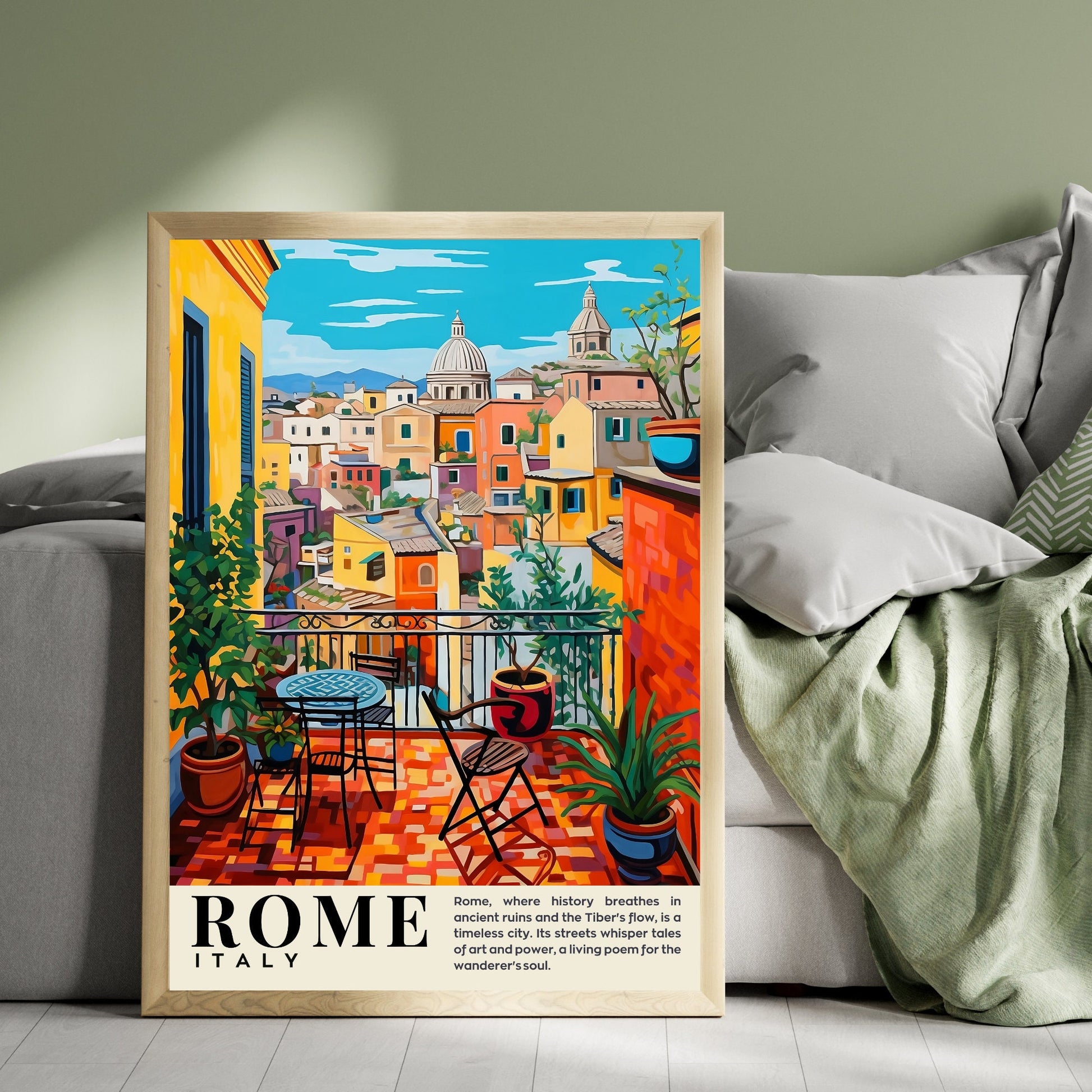 Affiche Rome | impression de voyage Rome | Impression Rome Colisée | Affiche Italie