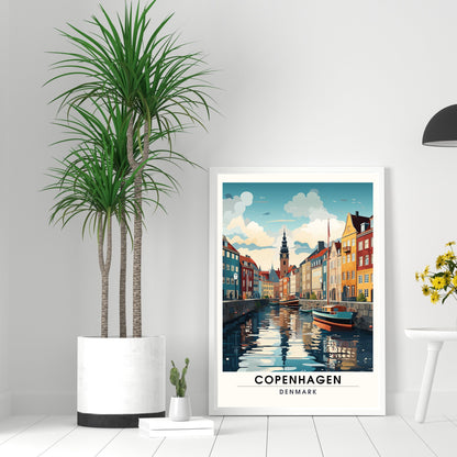 Impression Copenhague | Affiche de Voyage Copenhague | Impression de Voyage Copenhague , Danemark | Affiche Copenhague