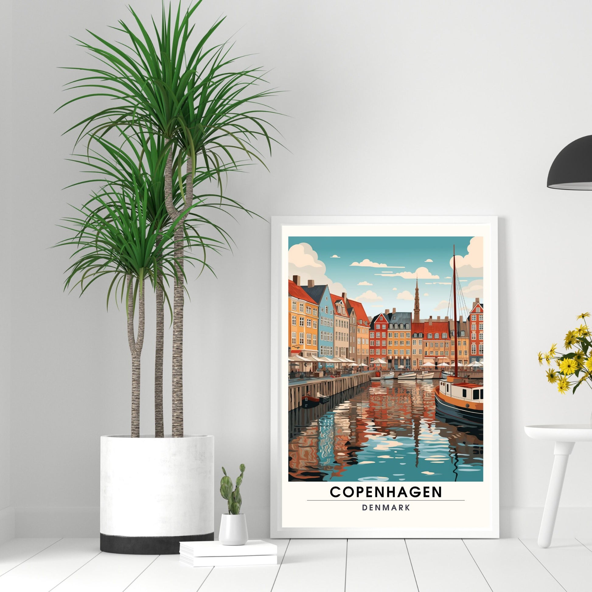 Impression Copenhague | Affiche de Voyage Copenhague | Impression de Voyage Copenhague , Danemark | Affiche Copenhague