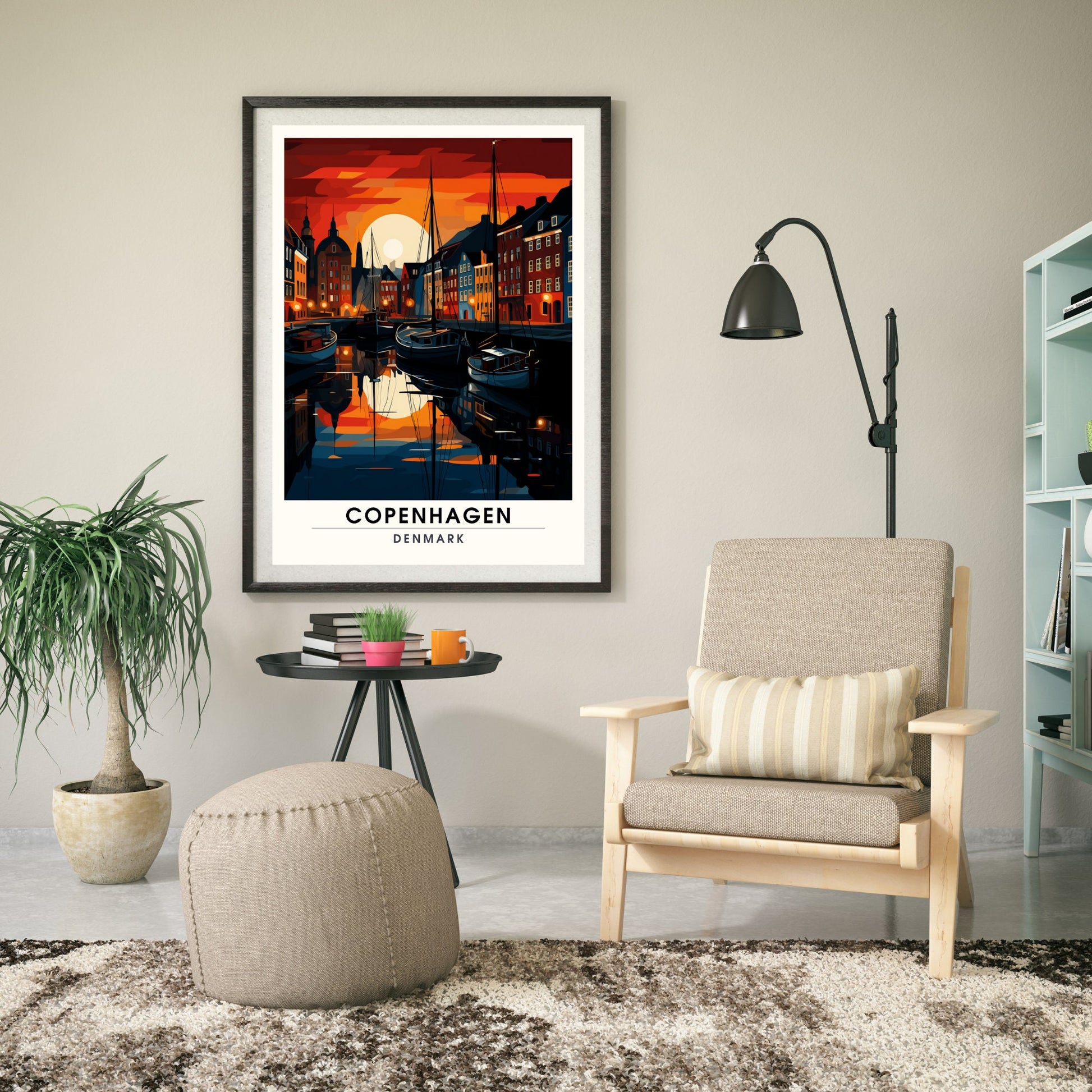 Impression Copenhague | Affiche de Voyage Copenhague | Impression de Voyage Copenhague , Danemark | Affiche Copenhague