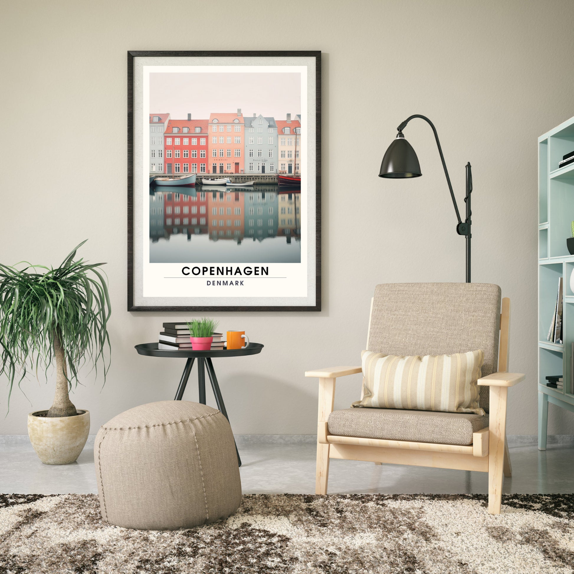 Impression Copenhague | Affiche de Voyage Copenhague | Impression de Voyage Copenhague , Danemark | Affiche Copenhague