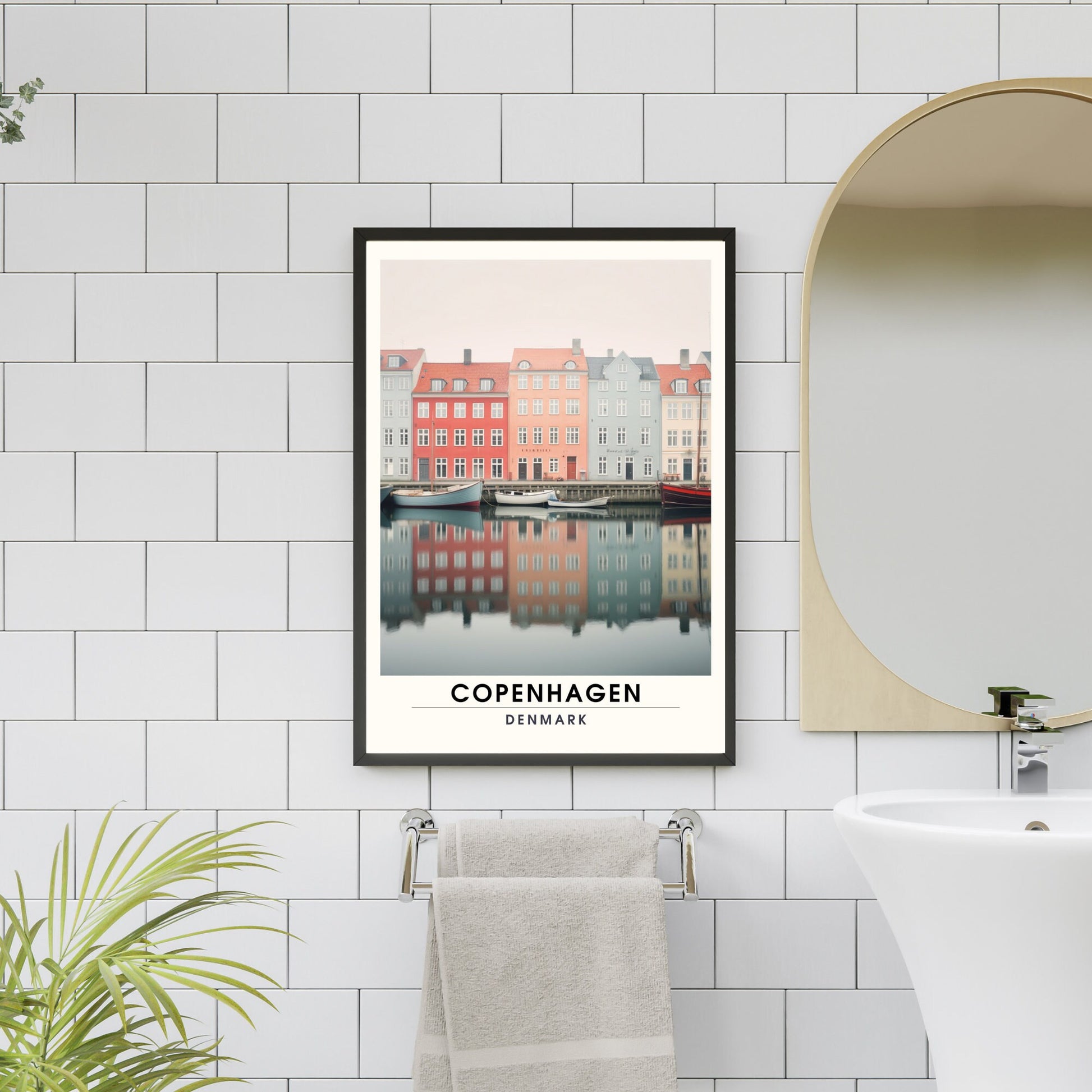 Impression Copenhague | Affiche de Voyage Copenhague | Impression de Voyage Copenhague , Danemark | Affiche Copenhague