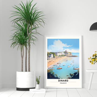 Impression Dinard | Affiche de Voyage Dinard | Impression de Voyage Dinard, France | affiche Bretagne