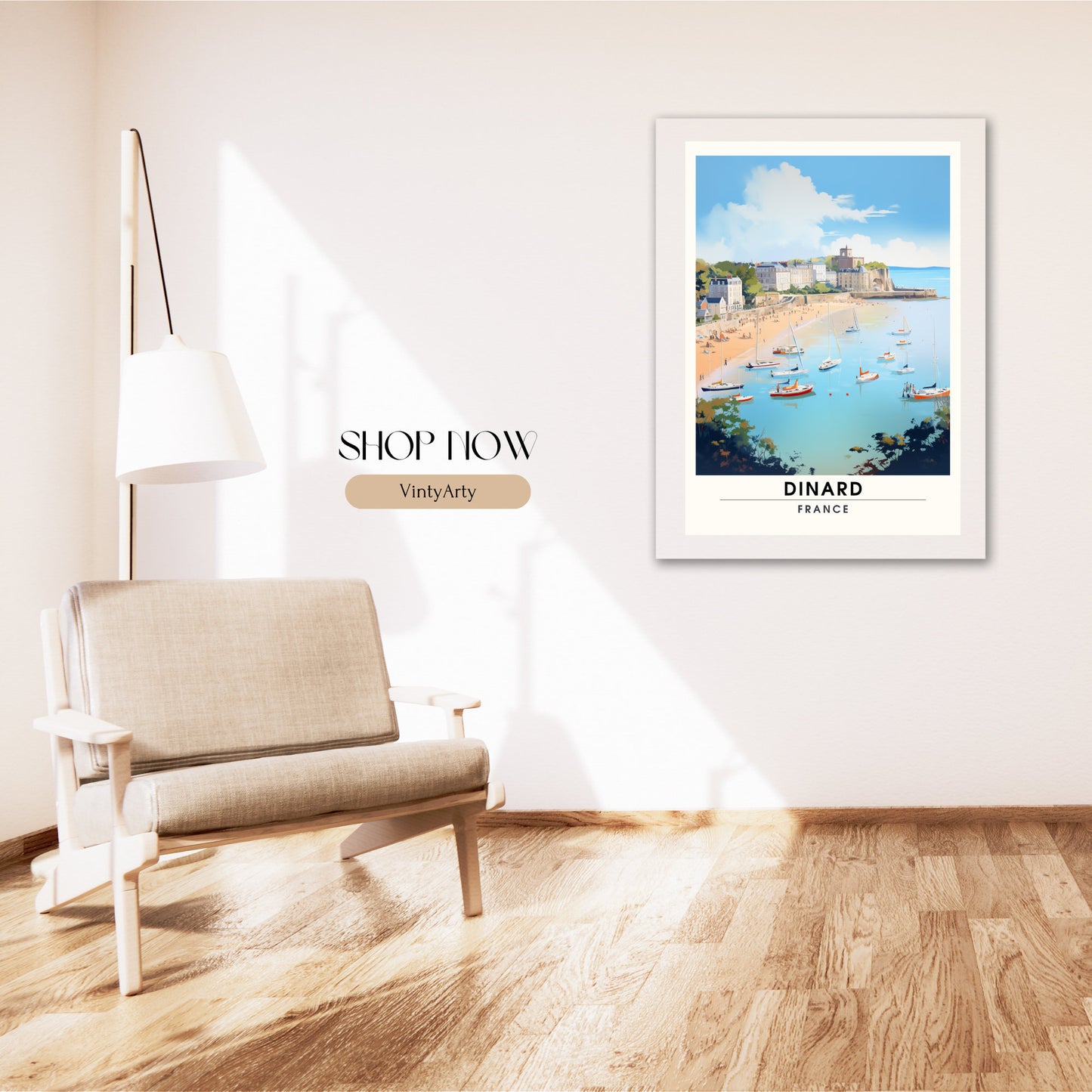 Impression Dinard | Affiche de Voyage Dinard | Impression de Voyage Dinard, France | affiche Bretagne