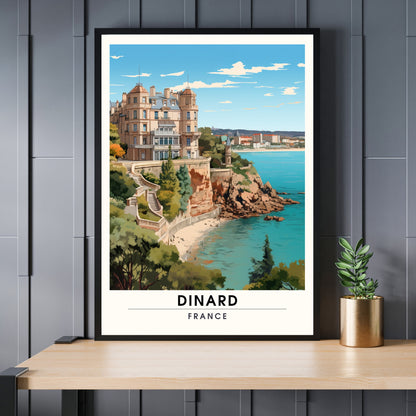 Impression Dinard | Affiche de Voyage Dinard | Impression de Voyage Dinard, France | affiche Bretagne