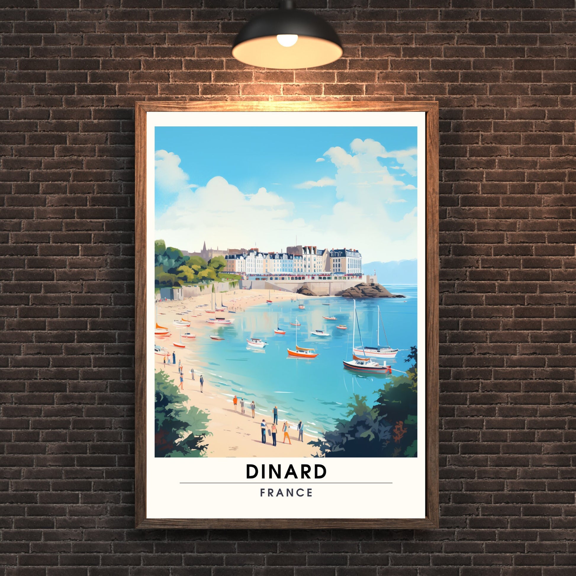 Impression Dinard | Affiche de Voyage Dinard | Impression de Voyage Dinard, France | affiche Bretagne