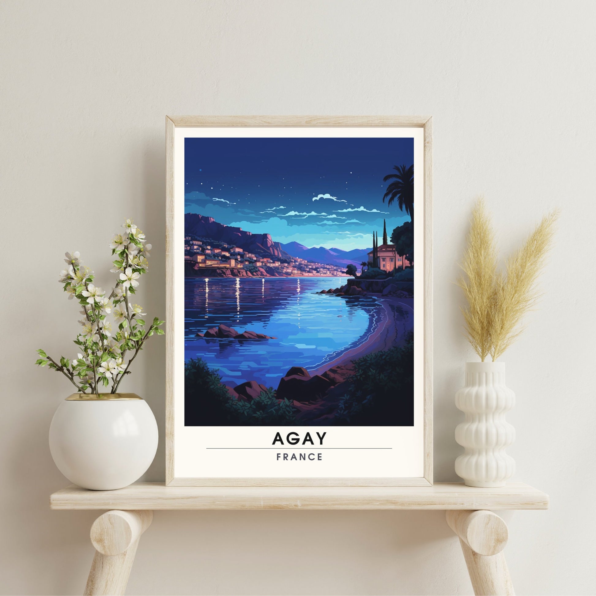 Impression Agay | Affiche de Voyage Agay | Impression de Voyage Agay, France | affiche Côte d'Azur