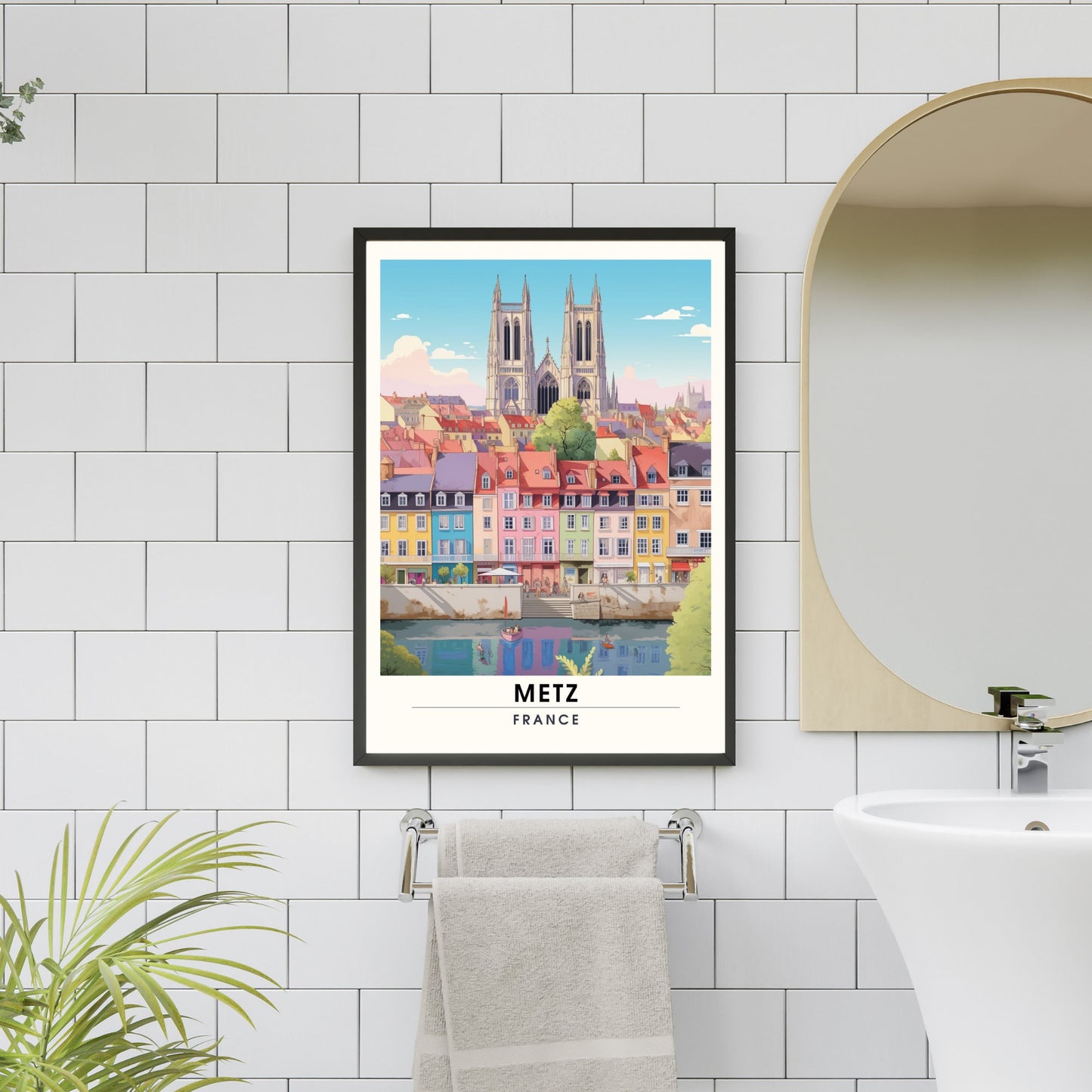 Affiche Metz | impression de voyage Metz, France