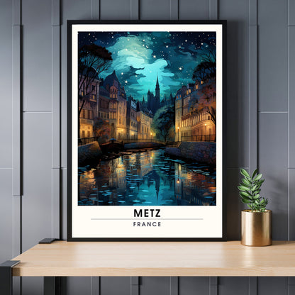 Affiche Metz | impression de voyage Metz, France