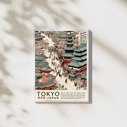 Impression Tokyo | Affiche vintage Tokyo | Affihe ukiyo-e | Affiche Japon